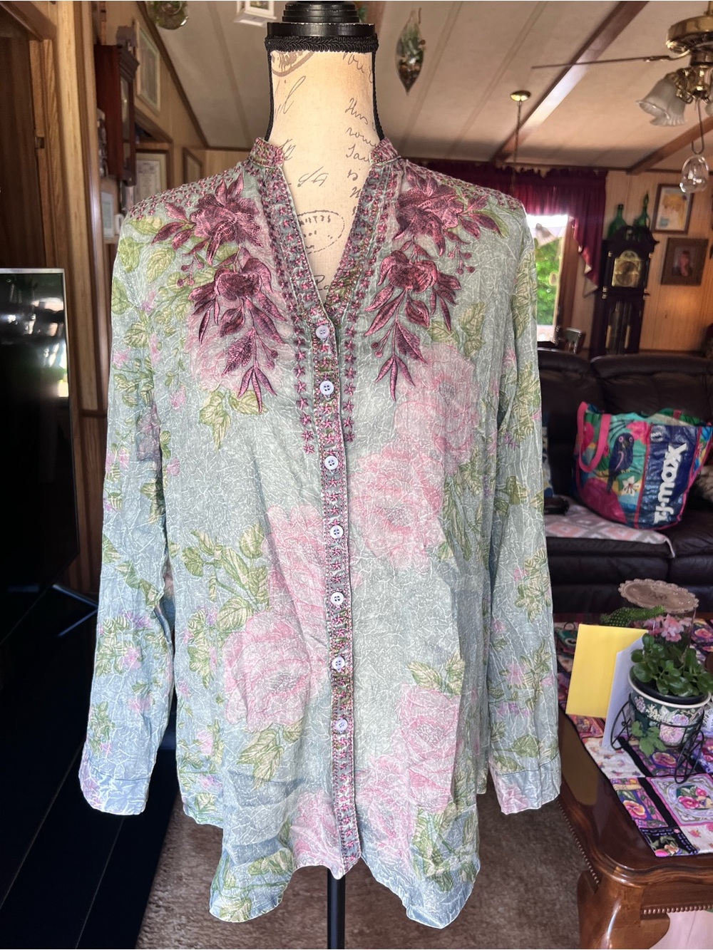 NWT Vintage Goa - Floral Printed Tunic size Medium.